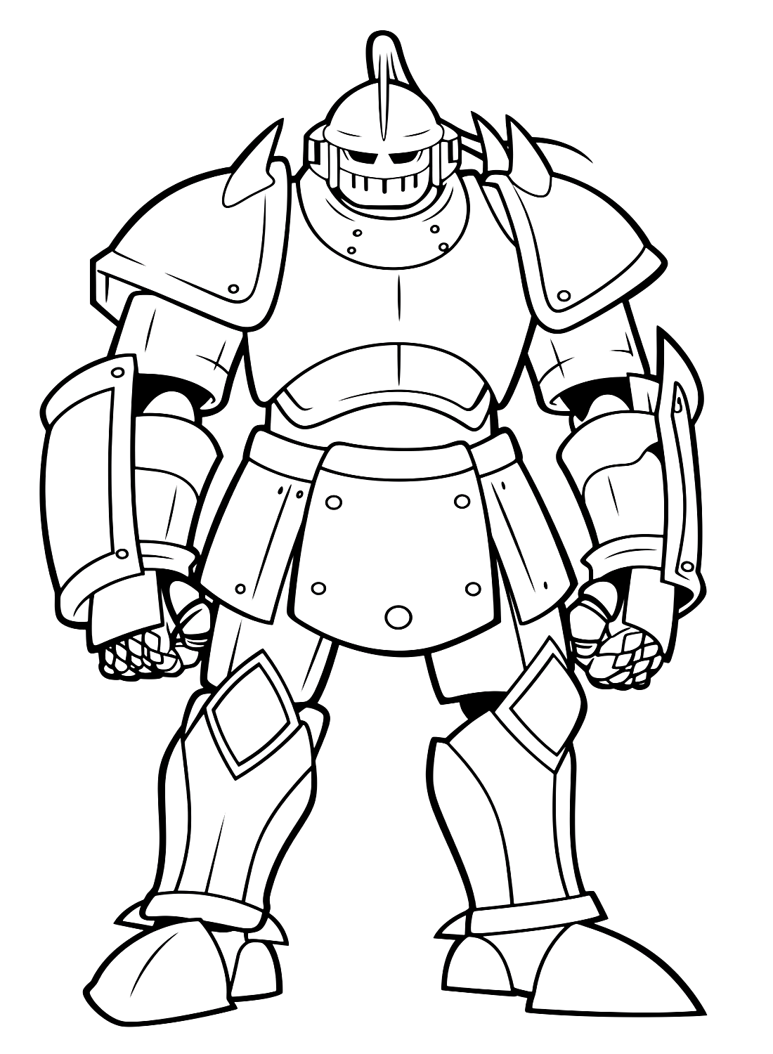 Alphonse Elric Coloring Sheet from Alphonse Elric