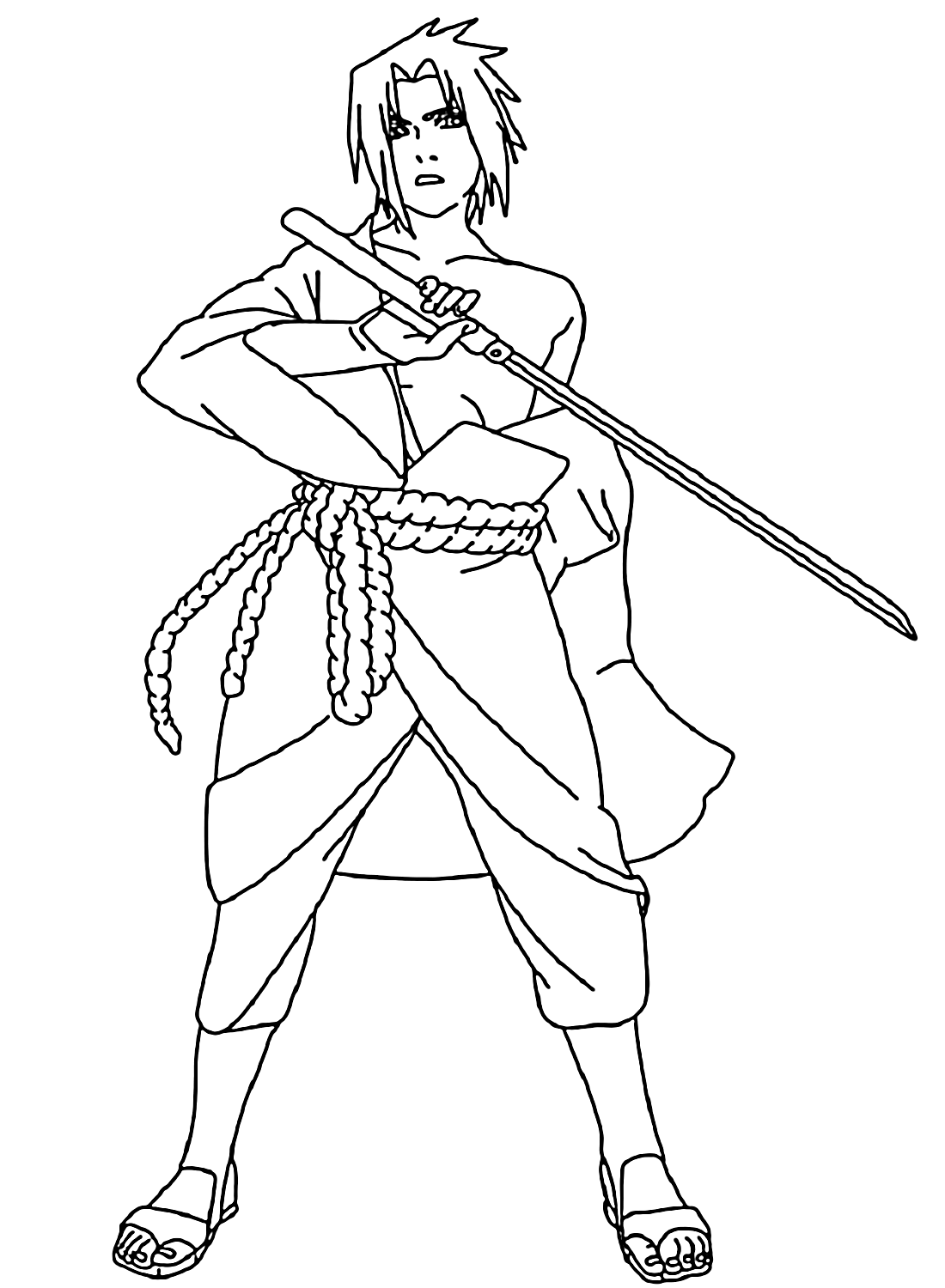 Sasuke Coloring Sheets - Free Printable Coloring Pages