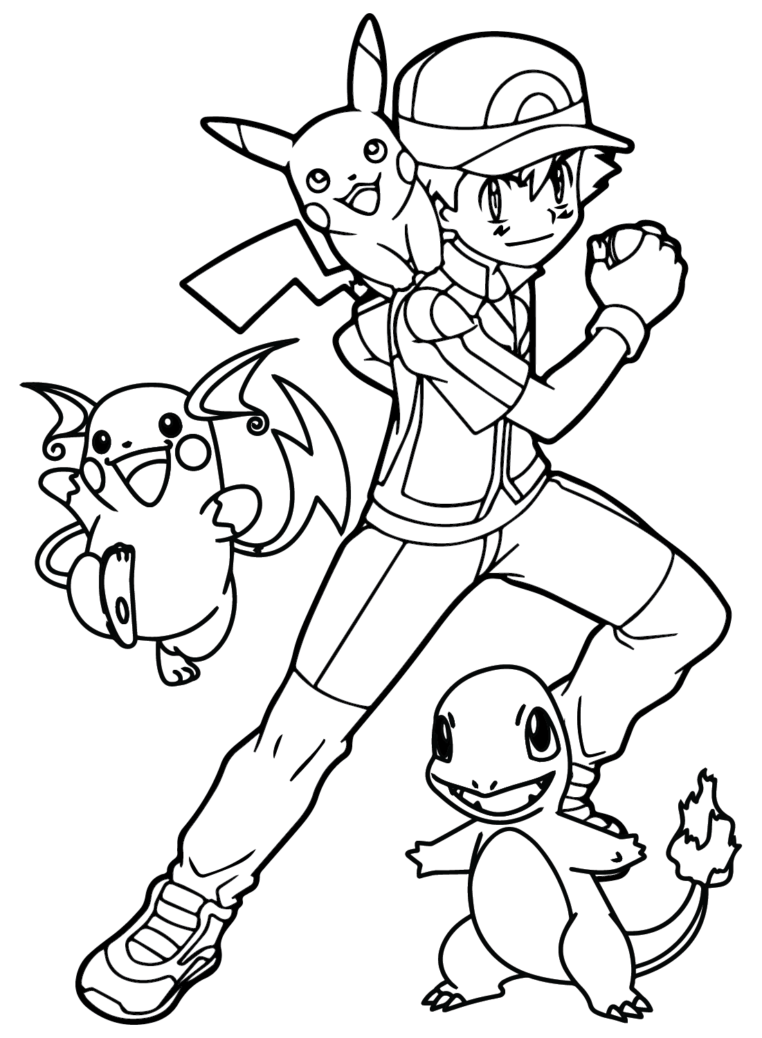 Ash Ketchum Pictures to Color from Ash Ketchum
