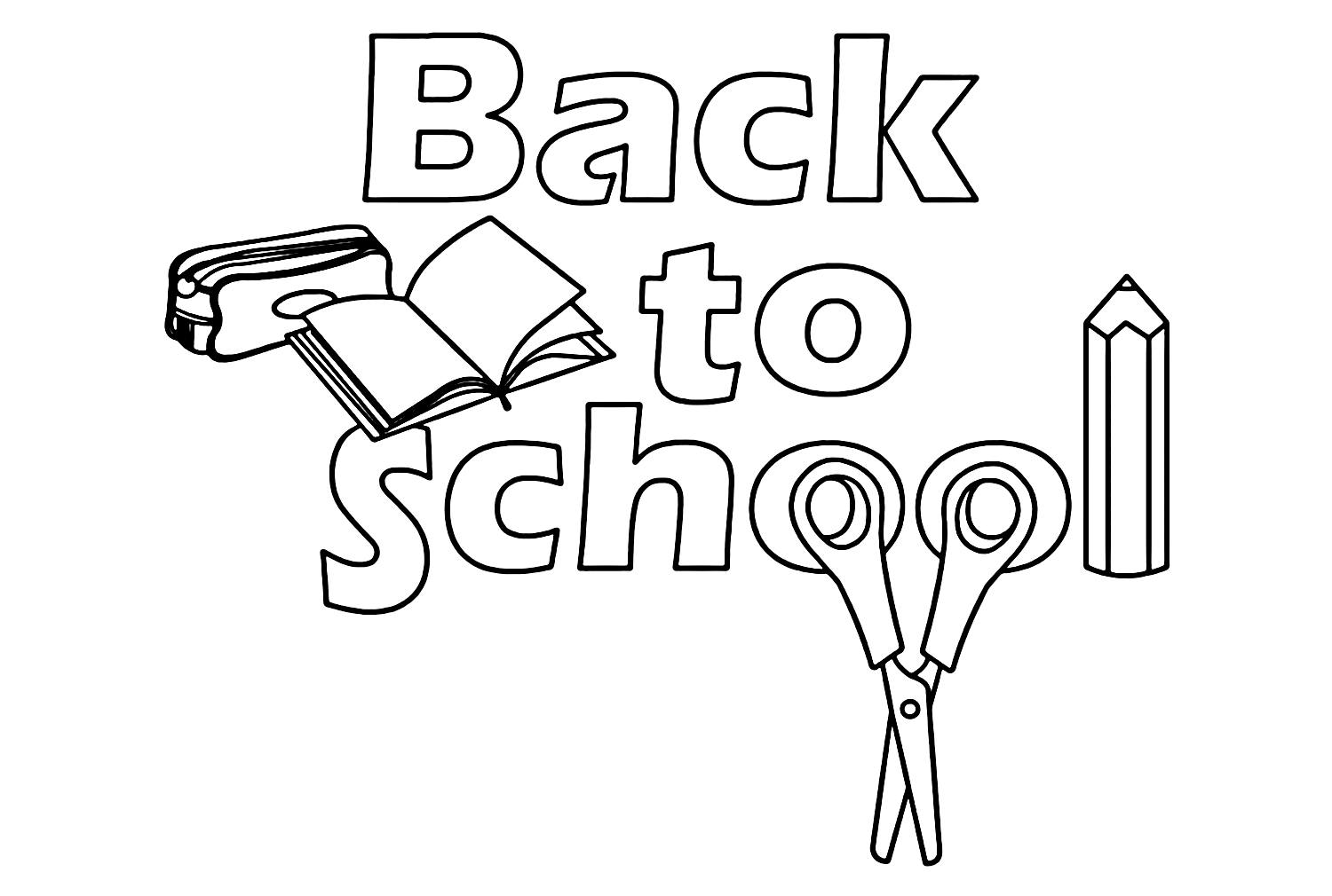 Back to School to Color