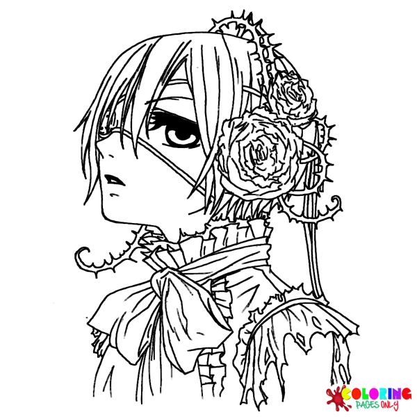 Black Butler Characters Coloring Pages