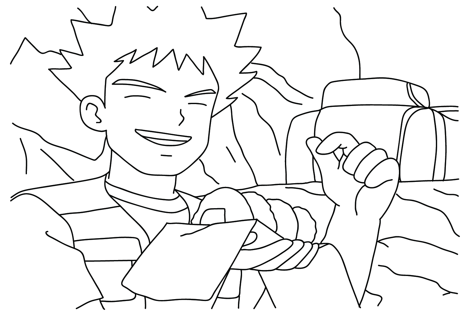 Brock Coloring Page Images from Brock
