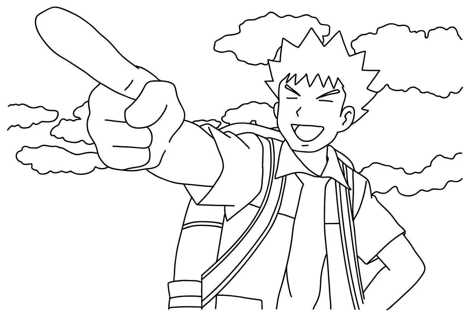 Brock Coloring Pages to Download from Brock