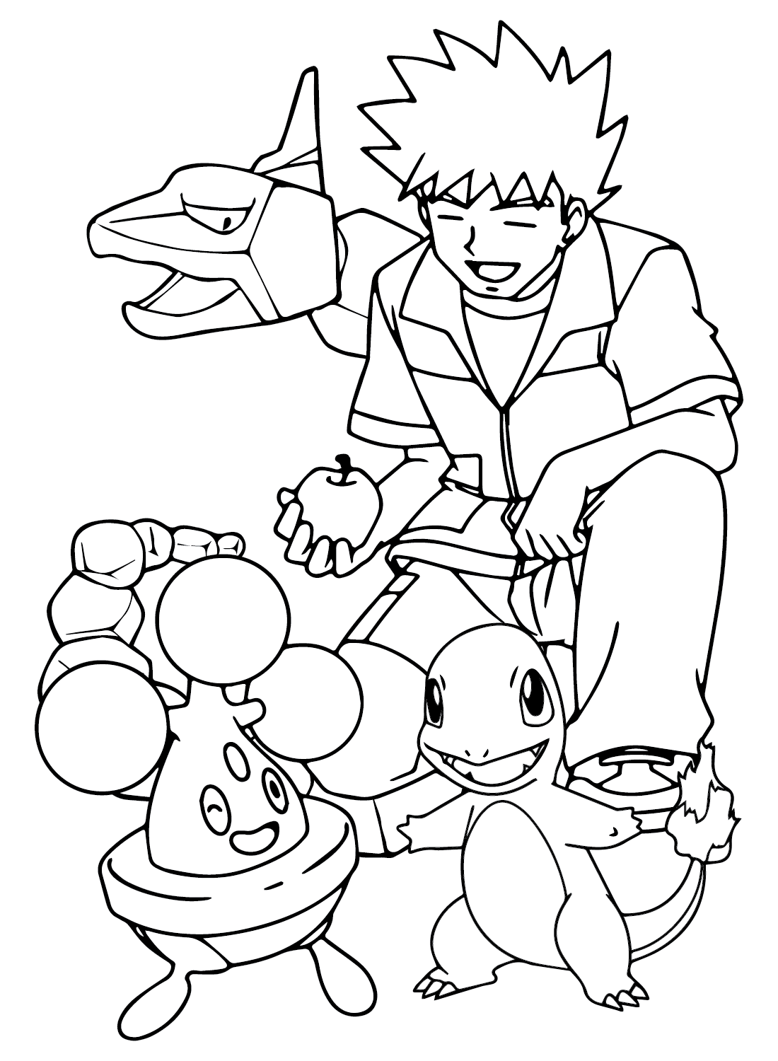 Brock Pokemon Picture to Color from Brock