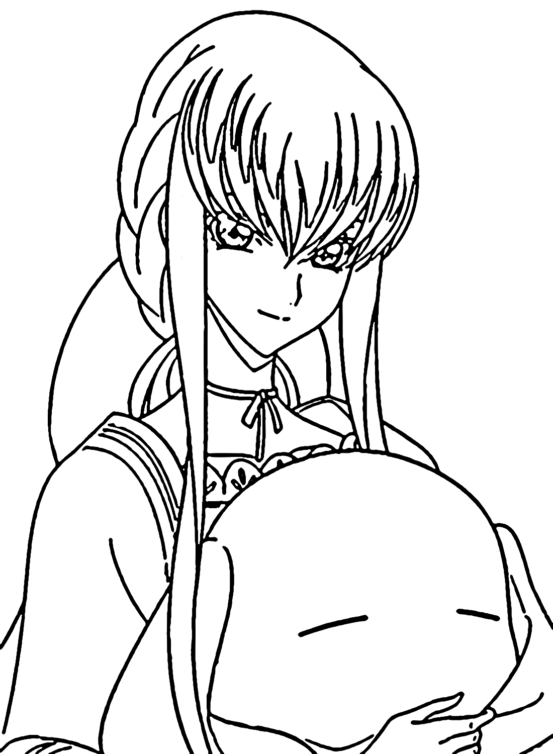 C.C. Anime Coloring Pages from C.C. Code Geass
