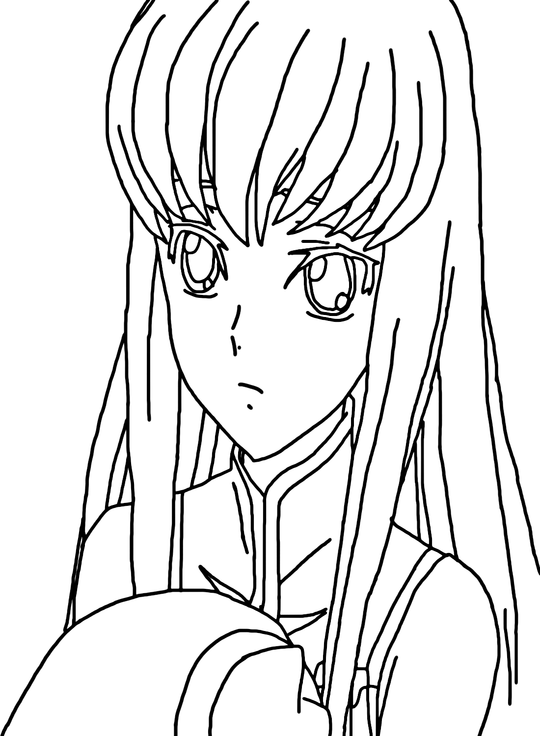 C.C. Code Geass Coloring Pages Printable from C.C. Code Geass