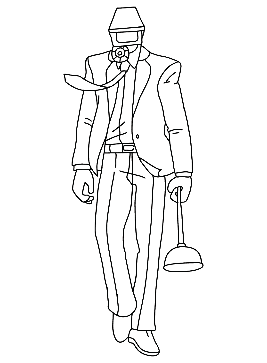 Cameraman Coloring Page Free Printable from Cameraman