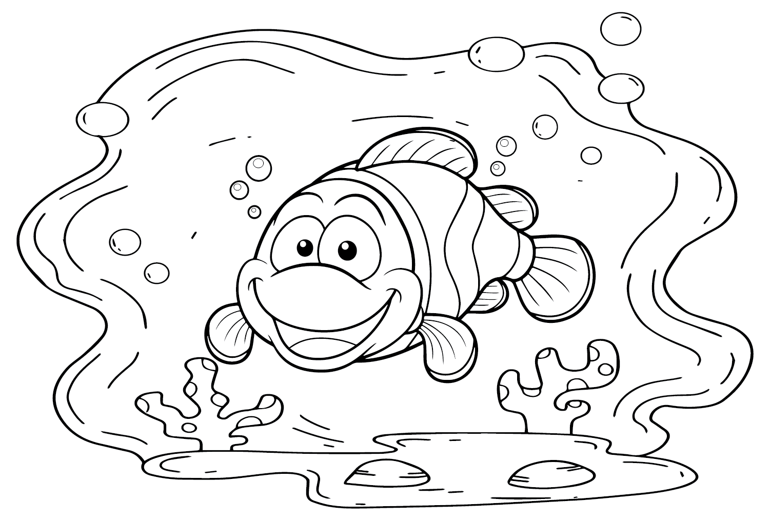 Cartoon Clownfish from Clownfish