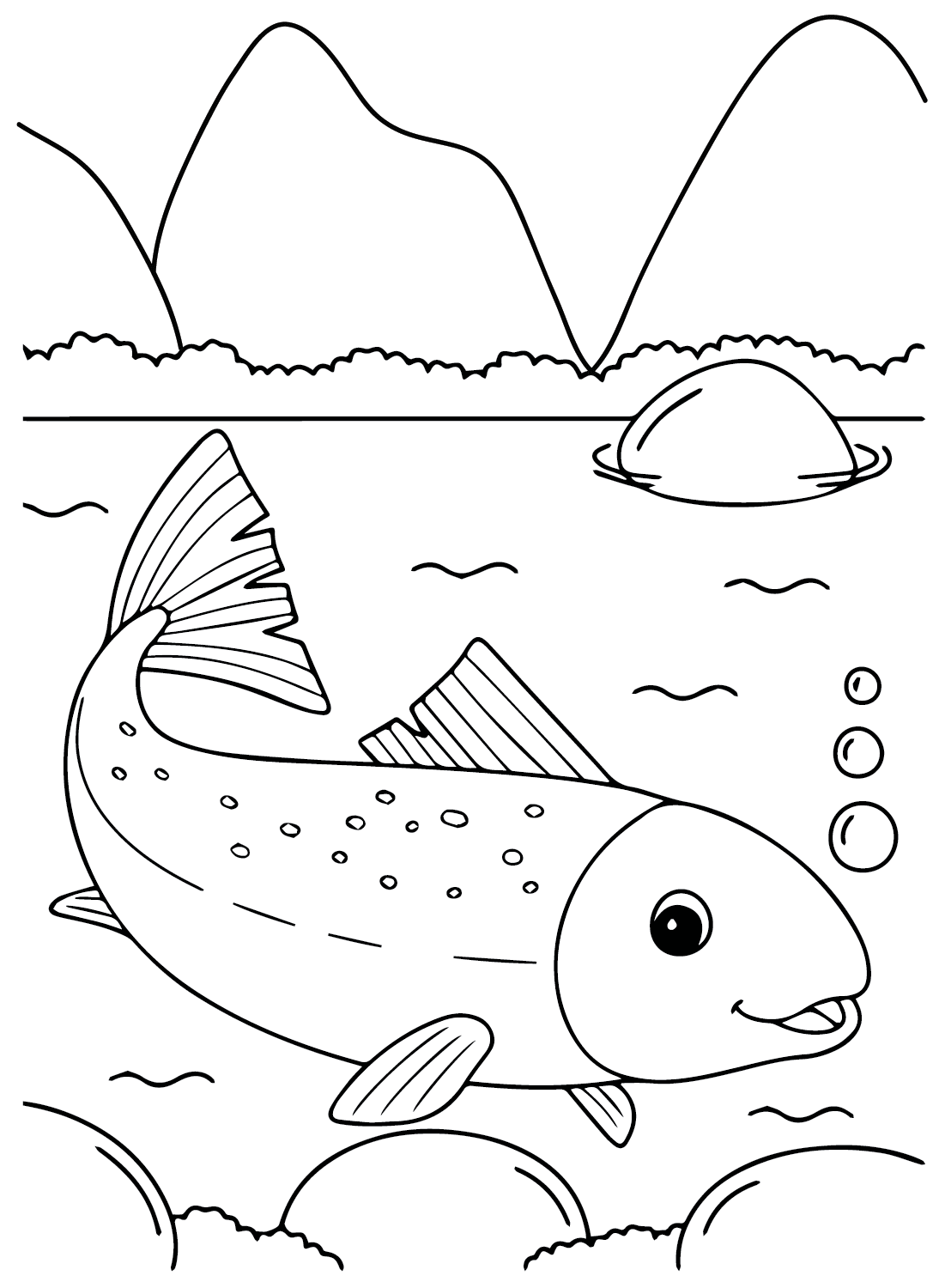 三文鱼的卡通三文鱼