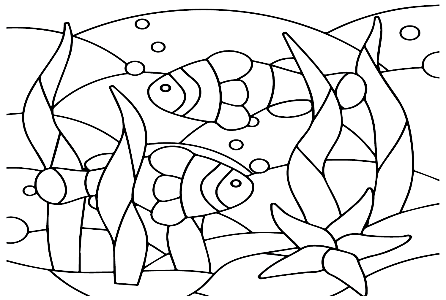Clownfish to Color Coloring Pages