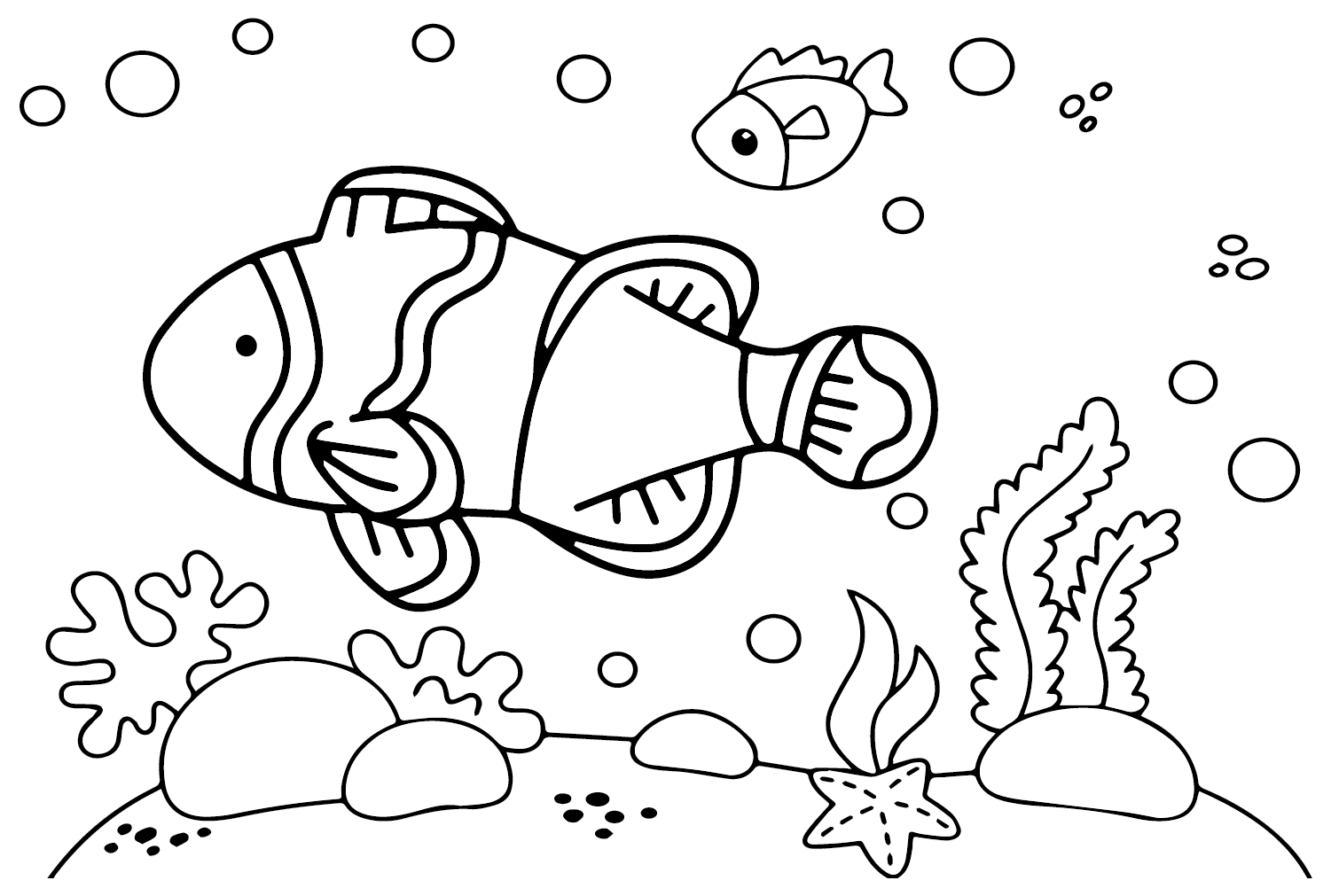 72 Free Printable Clownfish Coloring Pages