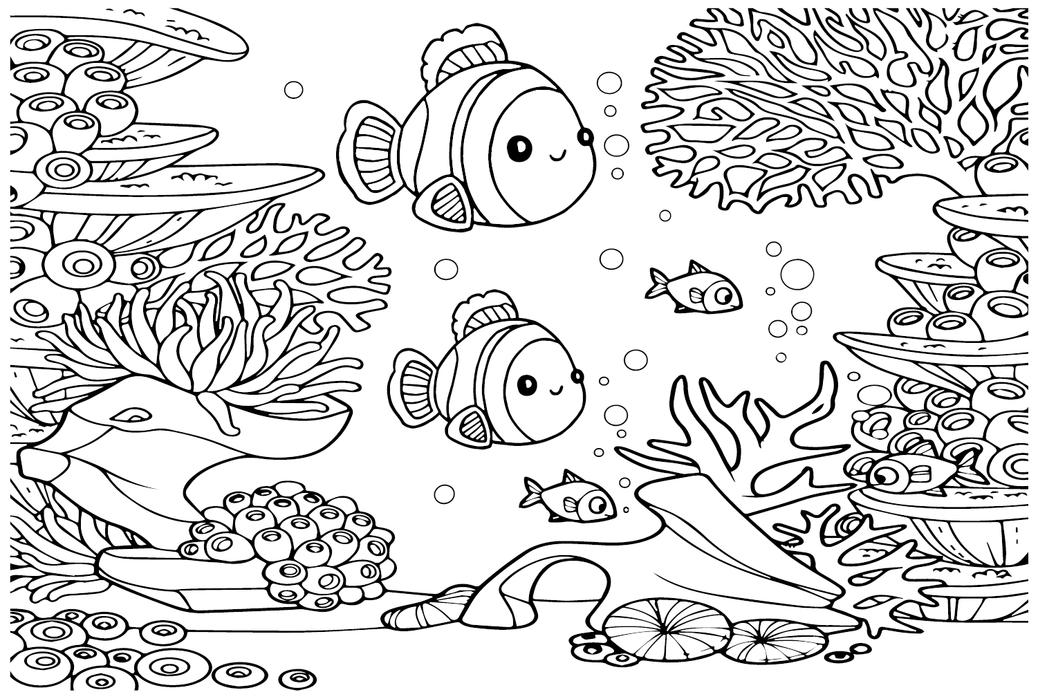 Pesce pagliaccio per bambini di Clownfish
