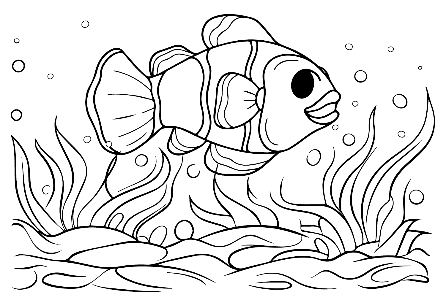 Рыба-клоун в воде от Clownfish