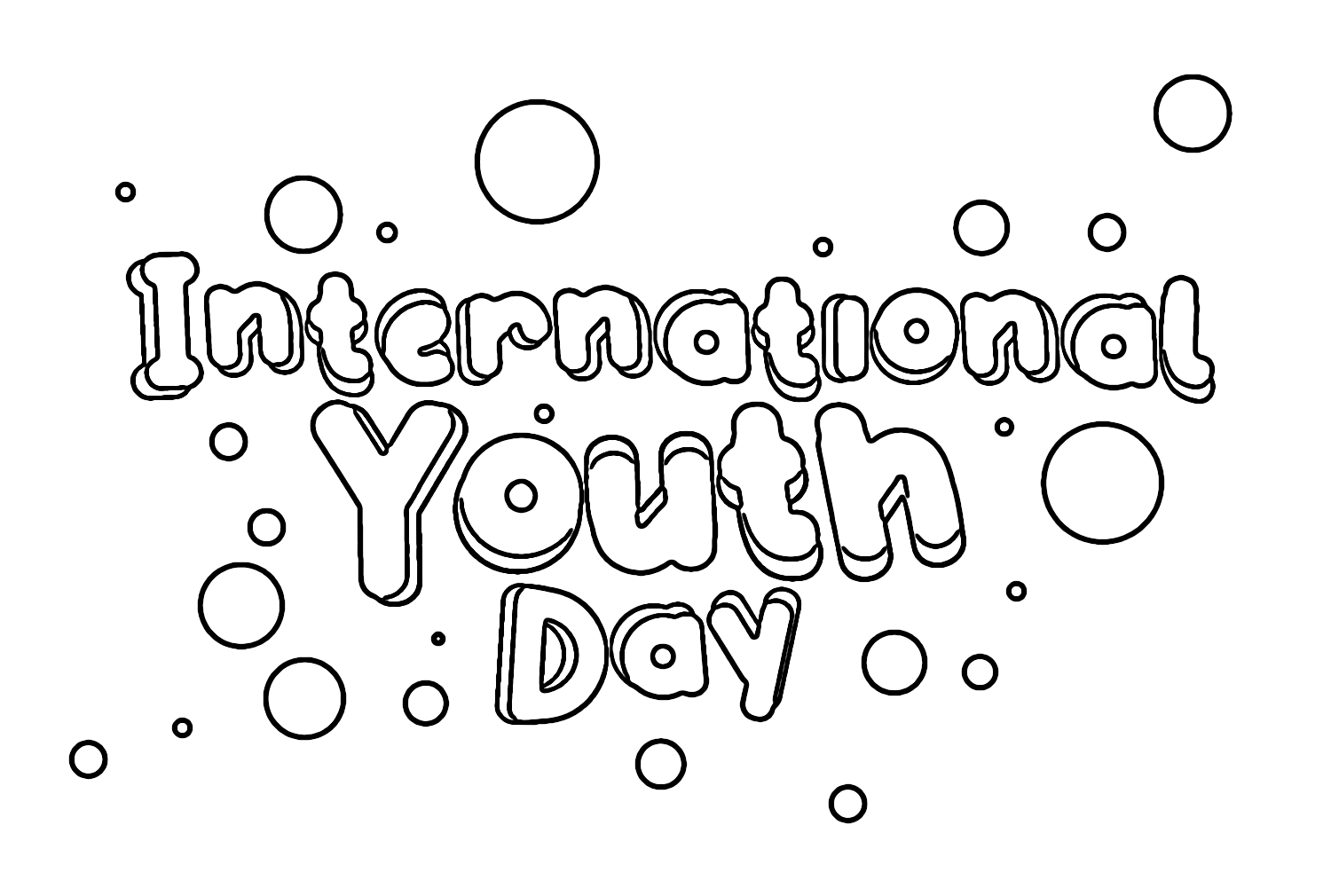 Disegni da colorare Giornata Internazionale della Gioventù from Giornata Internazionale della Gioventù