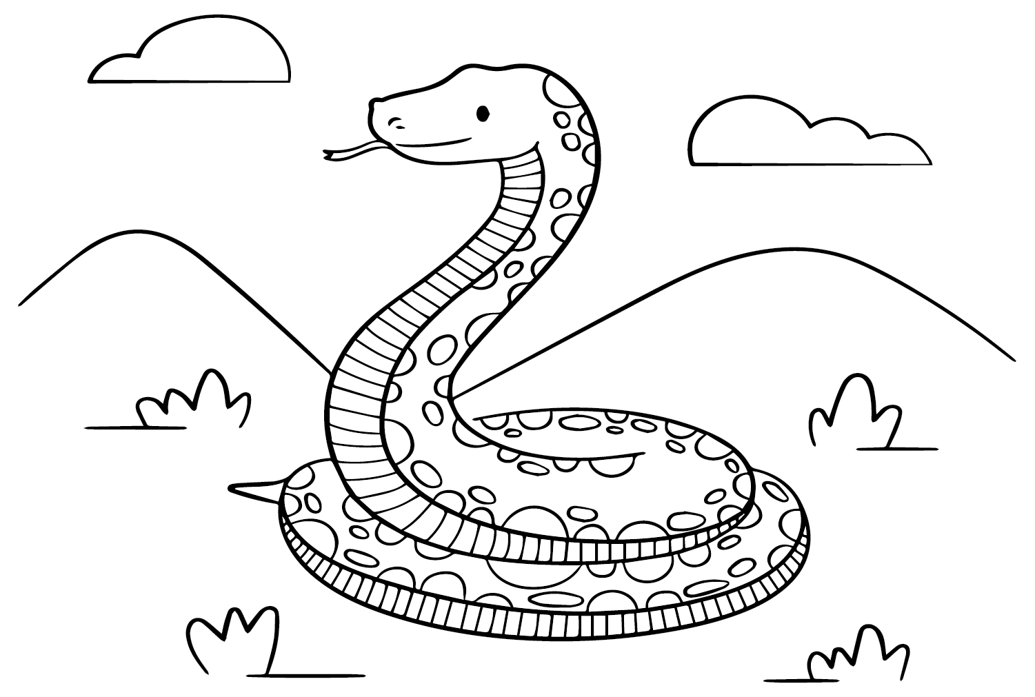 Colorir Anaconda de Anaconda