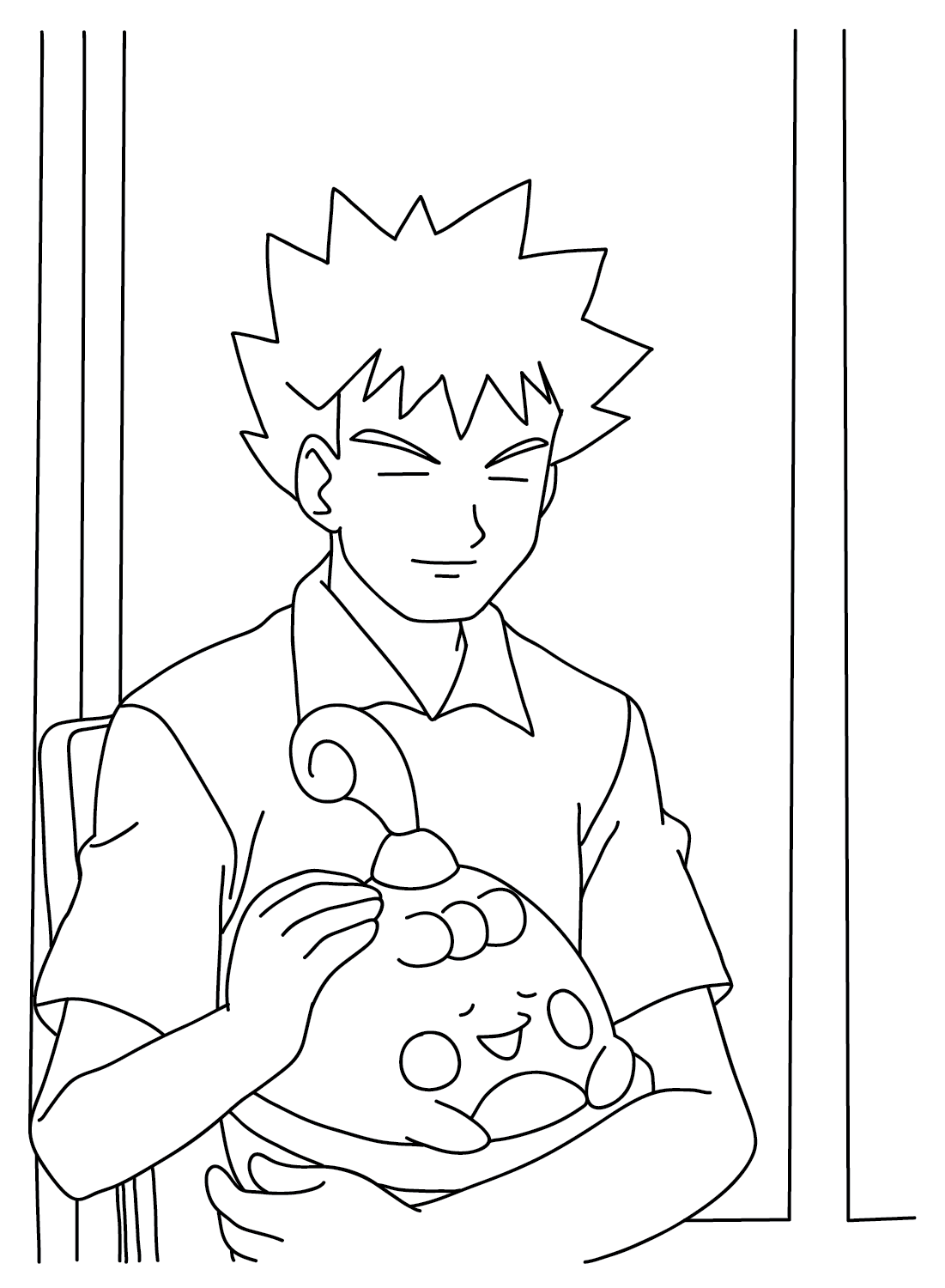 Coloring Page Brock from Brock