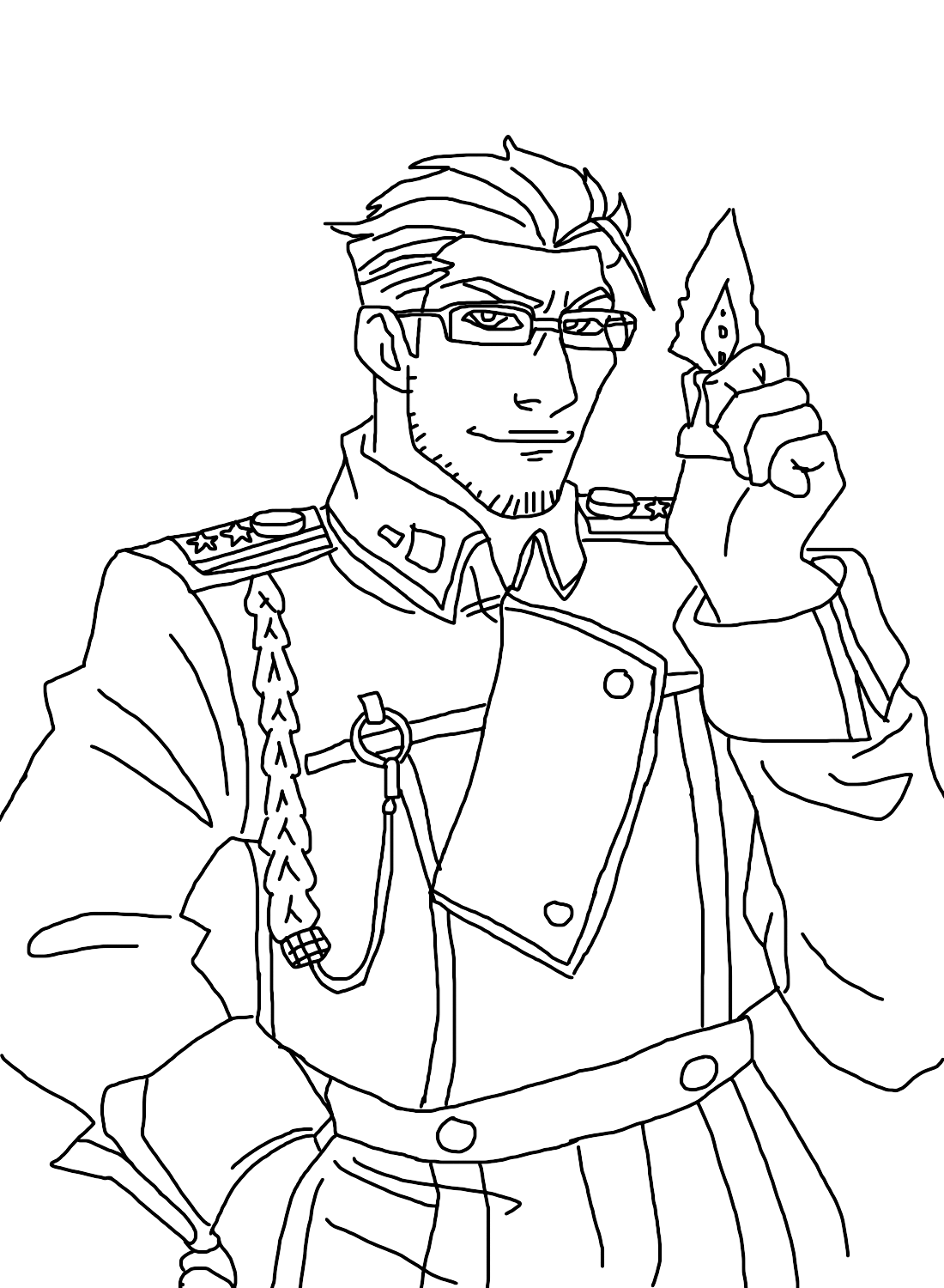 Coloring Page Maes Hughes from Maes Hughes