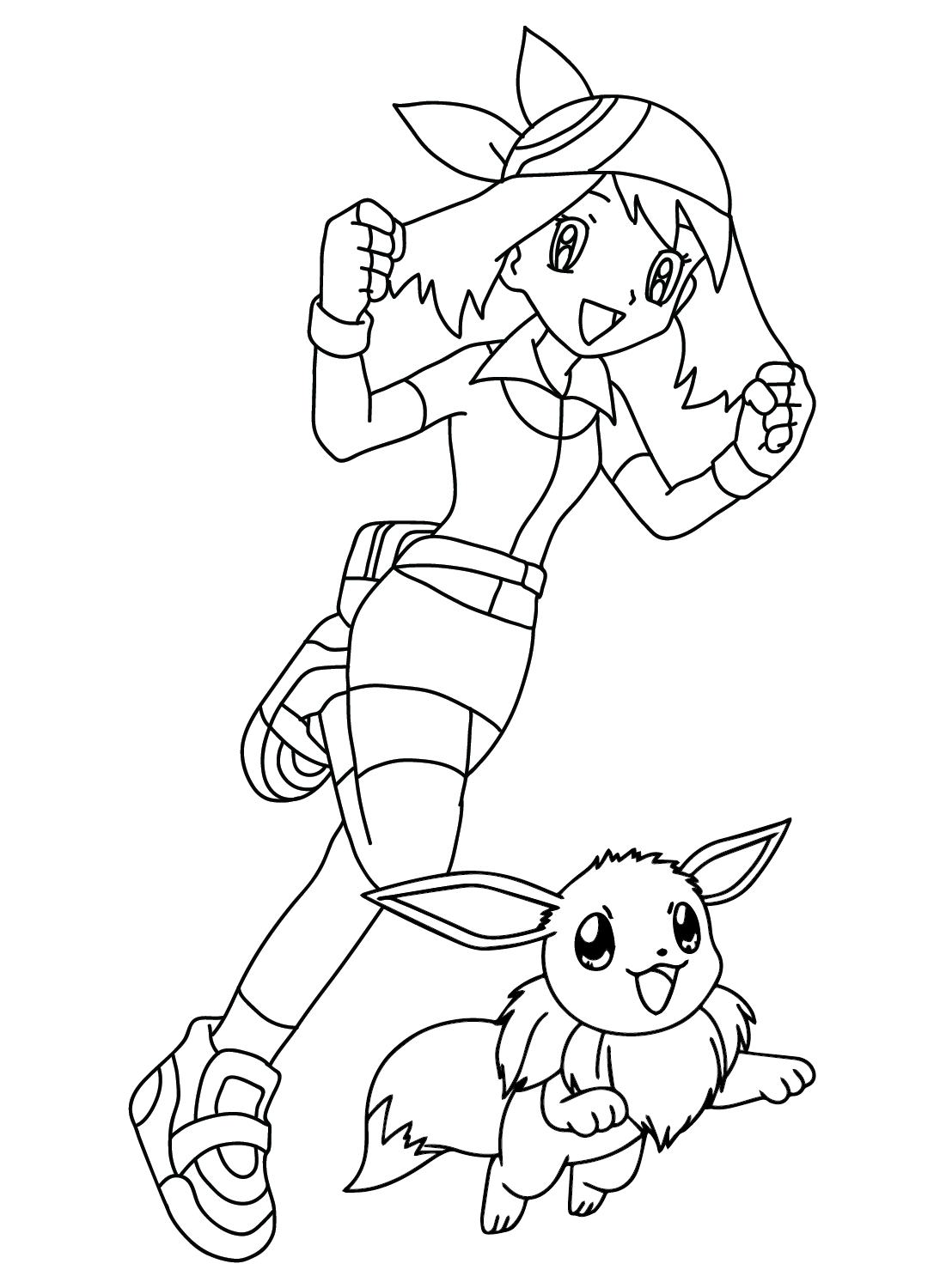 Desenho para colorir May Pokémon de May Pokémon