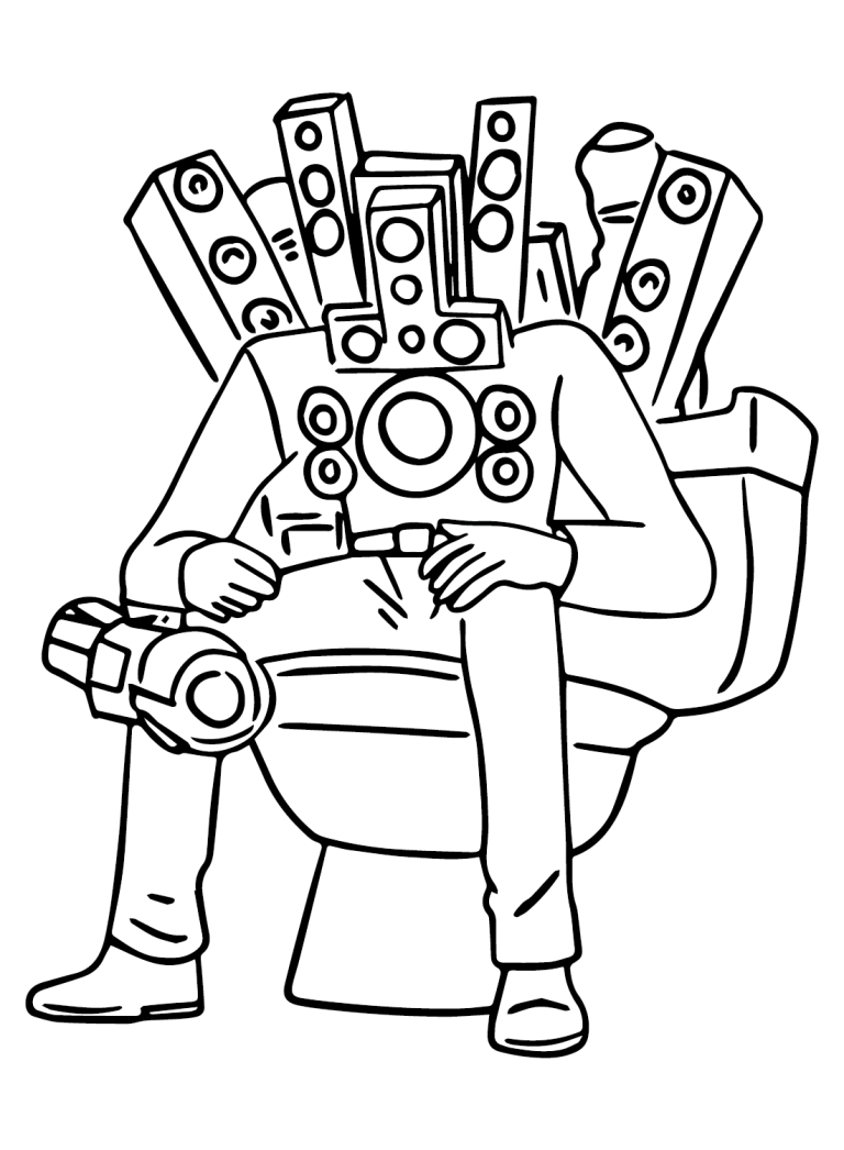 Titan Speakerman Coloring Pages - Free Printable Coloring Pages