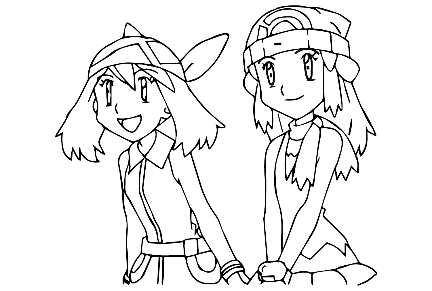 Coloring Pages Pokemon May Dawn from May Pokemon