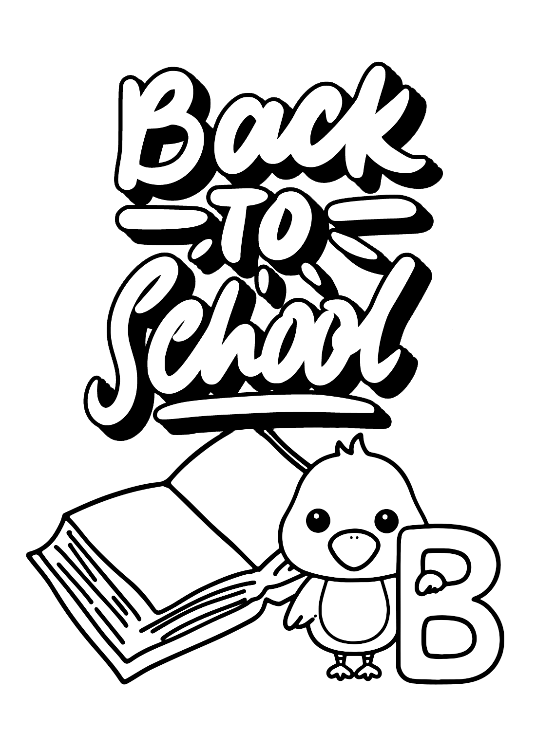Coloring Sheet Back to School