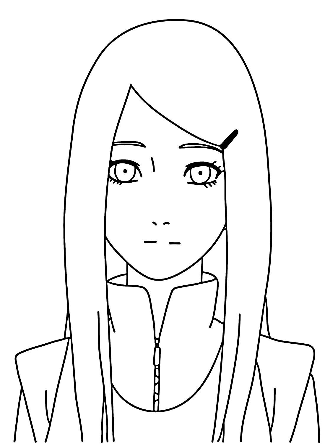 Hinata criança para colorir - Imprimir Desenhos