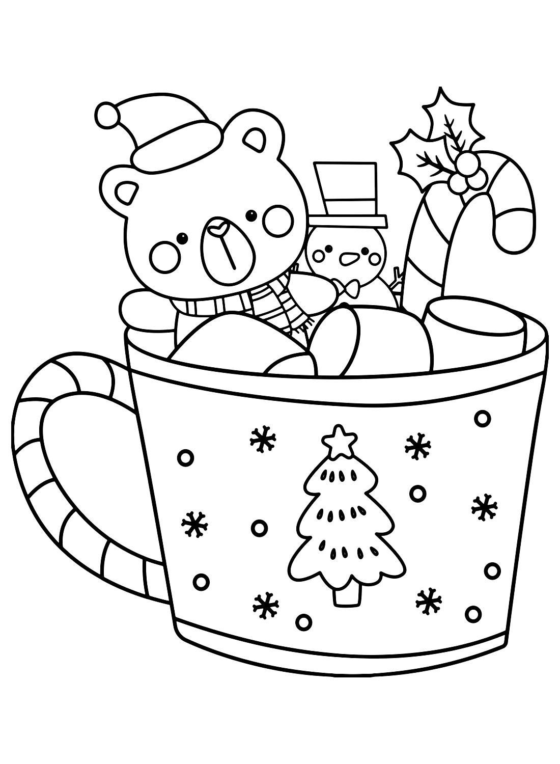 Simpatico orsetto nella tazza di Natale da gennaio 2024