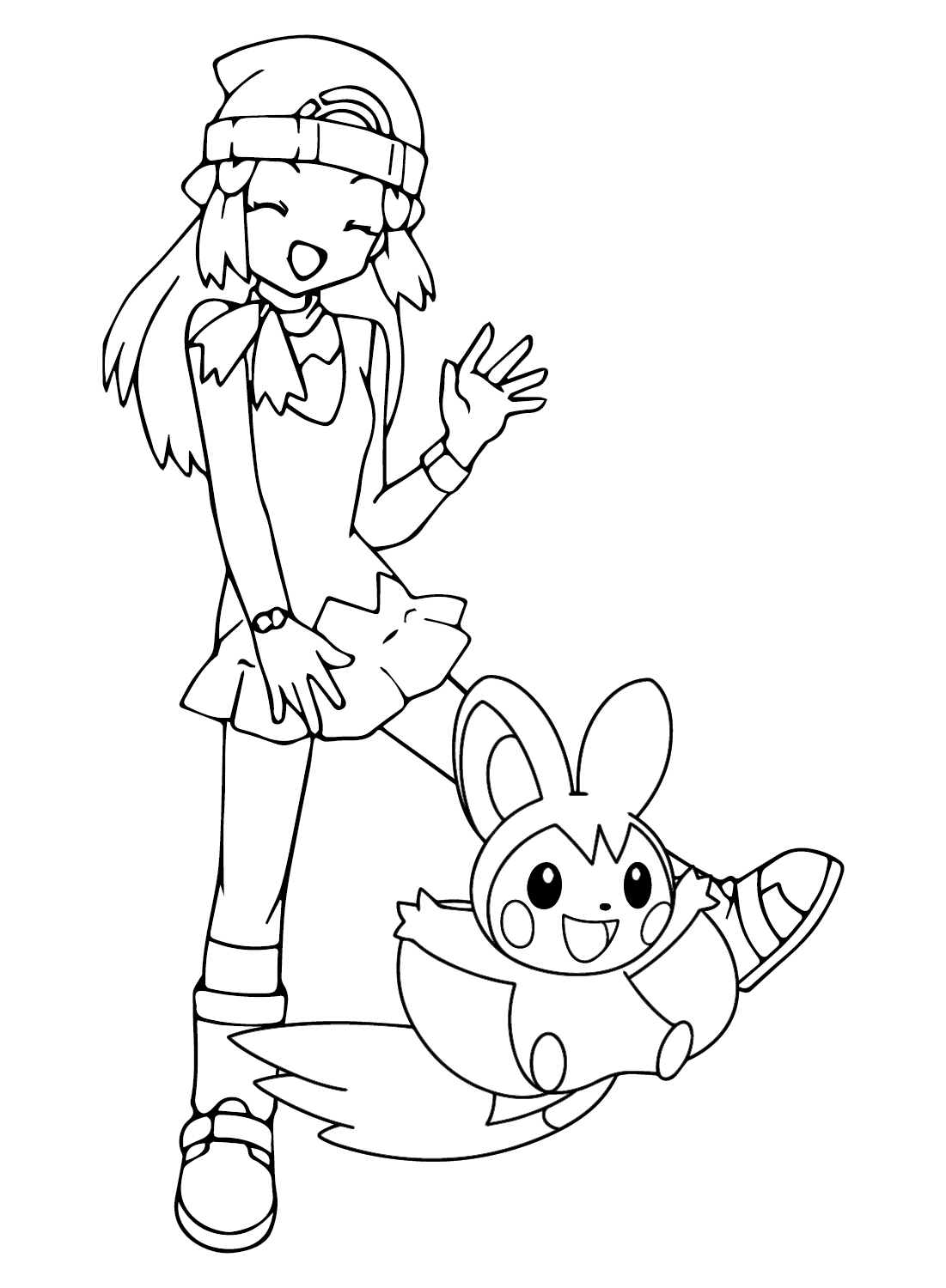 pokemon coloring pages dawn