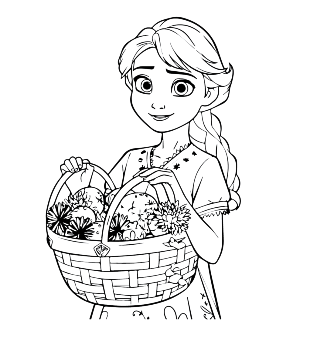 Coloriage de Pâques Anna