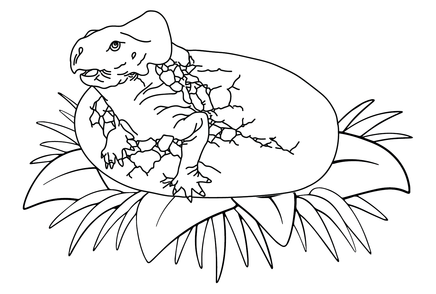 Página para colorir de Ovos Protoceratops de Protoceratops