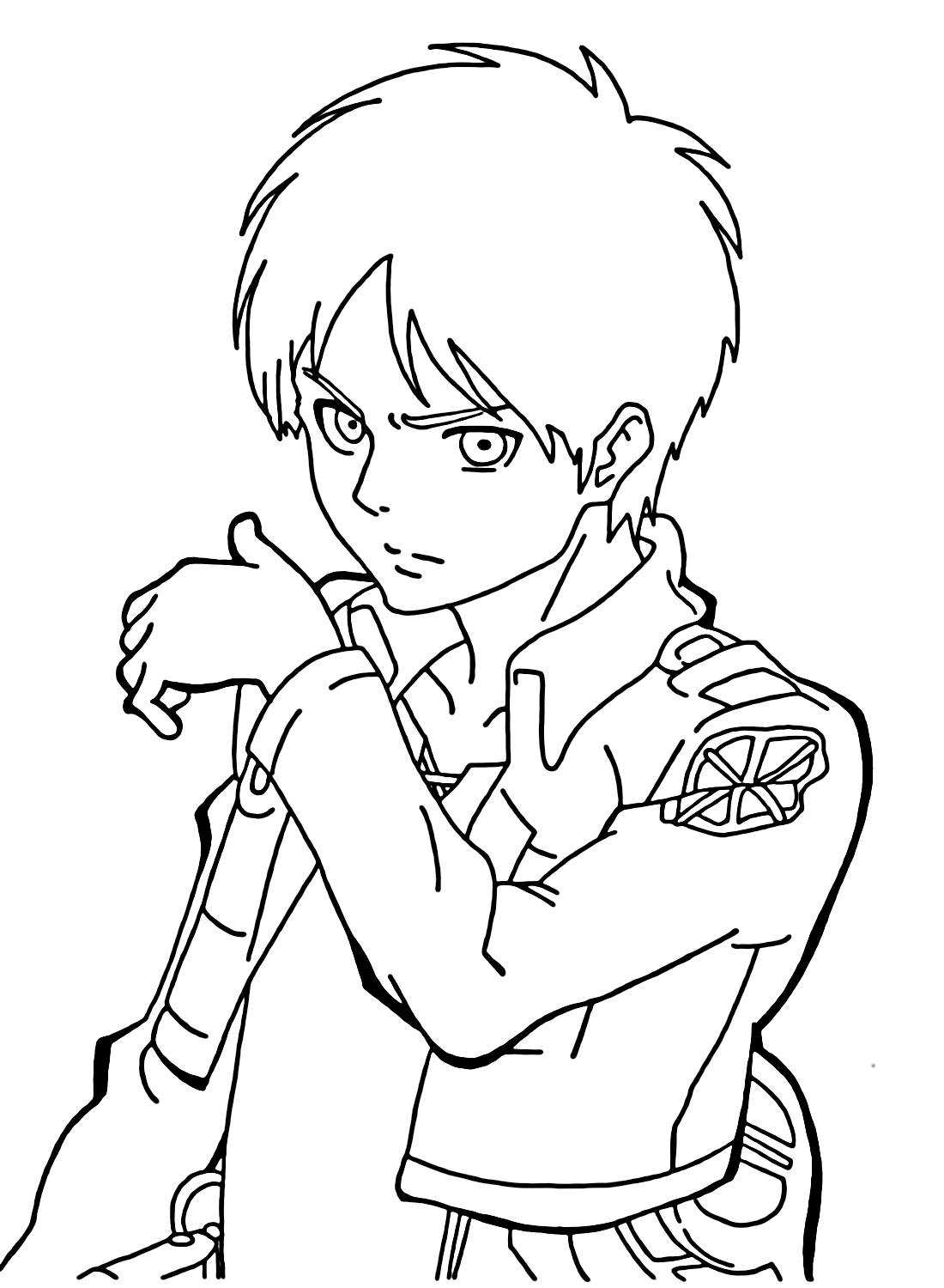 Eren Yeager Attack on Titan to Color