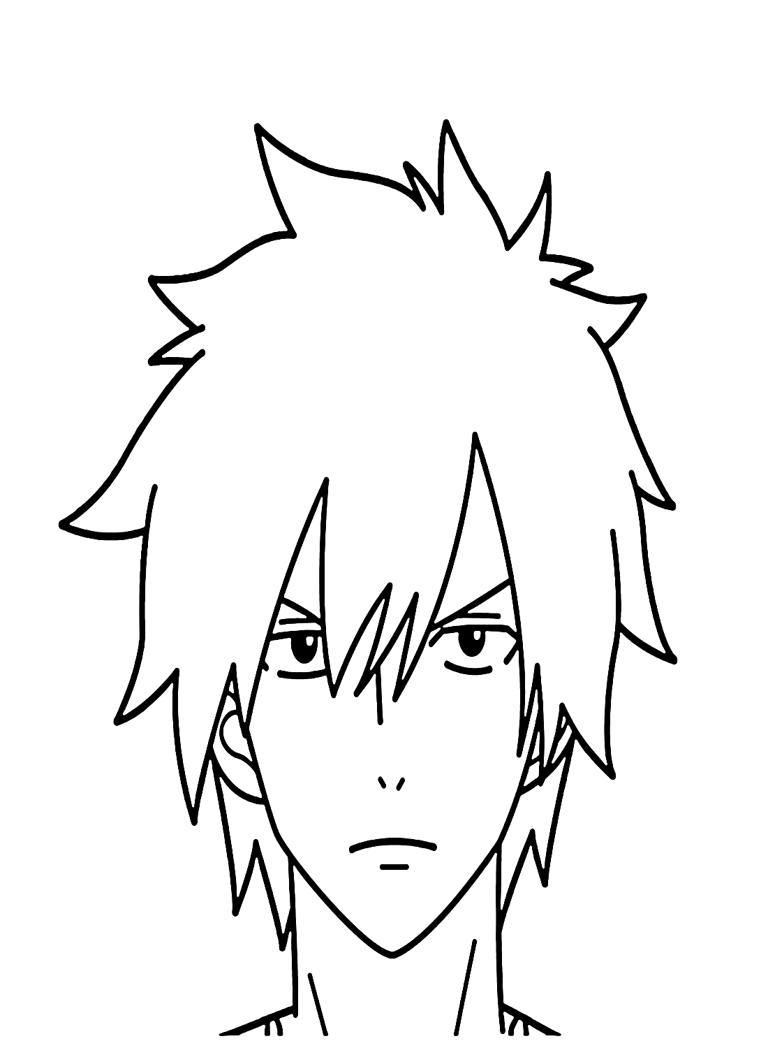 Fairy Tail Gray Fullbuster Coloring Pages from Gray Fullbuster