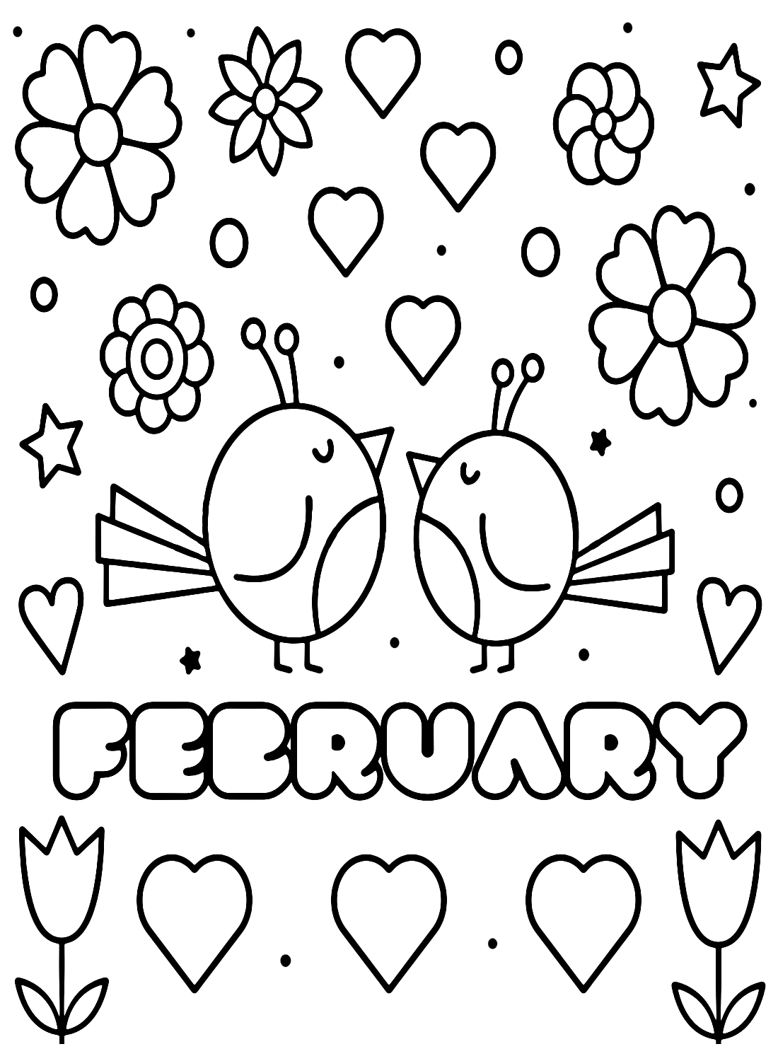 فبراير مع Birds in Love اعتبارًا من فبراير 2024