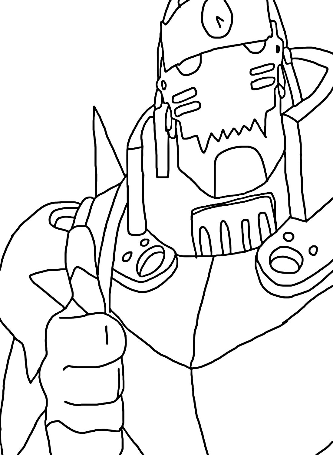 Free Alphonse Elric Coloring Page from Alphonse Elric