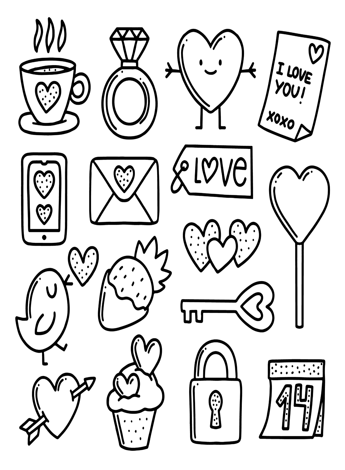Free Printable February from February 2024