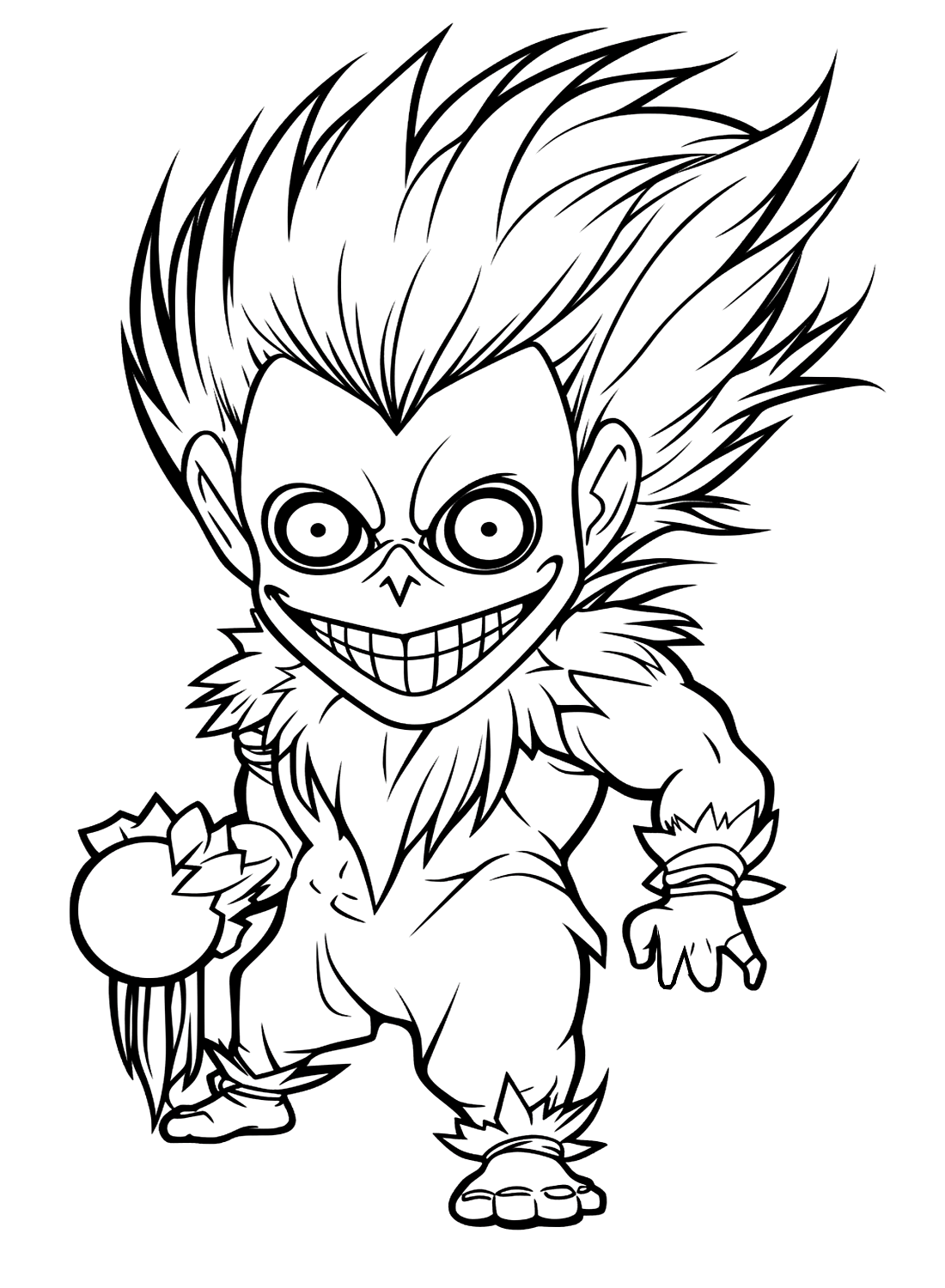 Funny Ryuk Coloring Pages