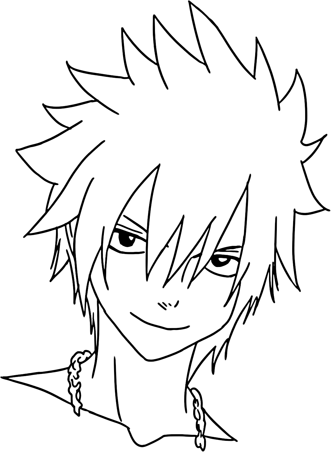 Gray Fullbuster Coloring Page PDF from Gray Fullbuster
