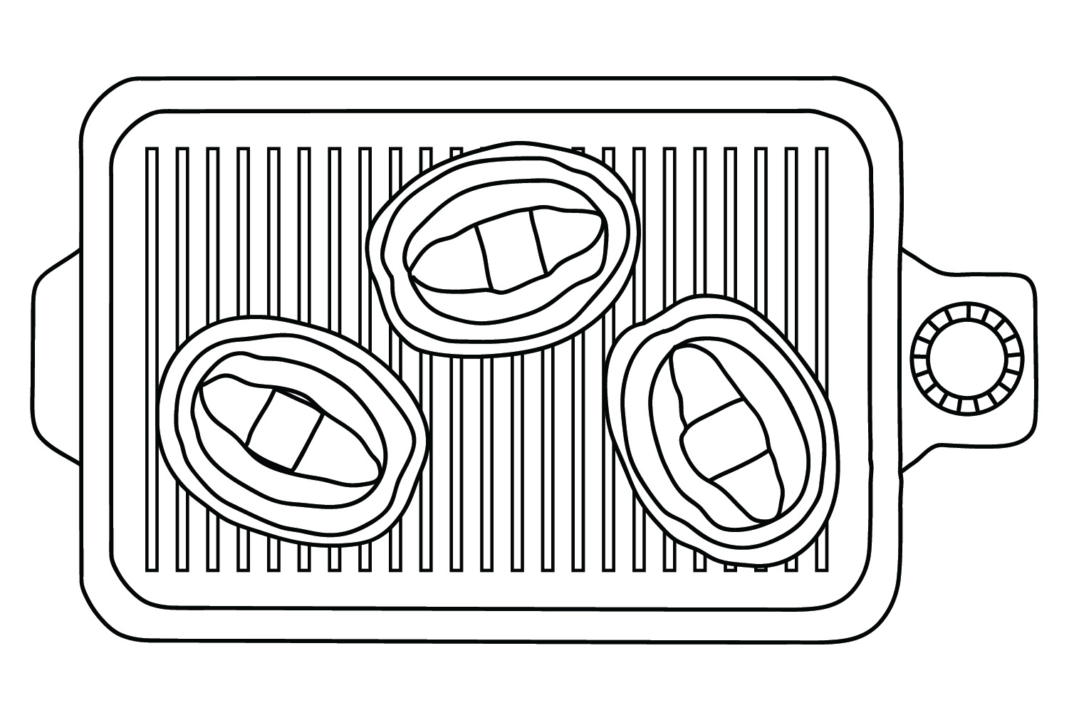 Grilled Abalone Coloring Page from Abalone