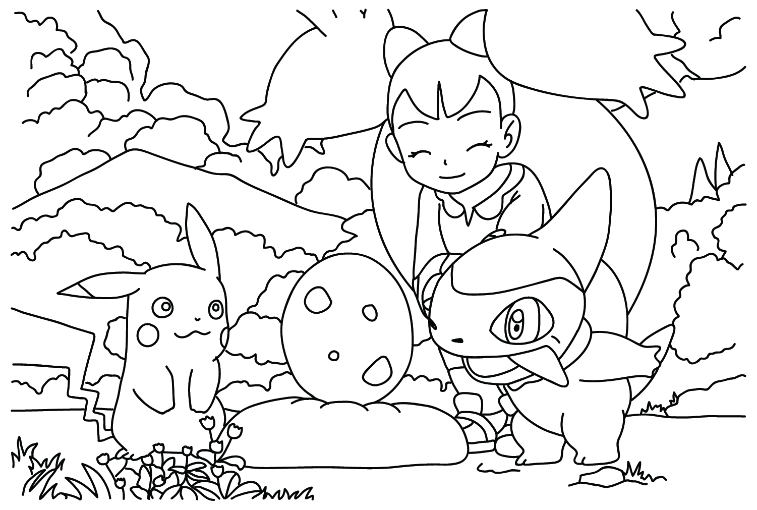 Iris Pokemon Coloring Pages to for Kids from Iris Pokemon