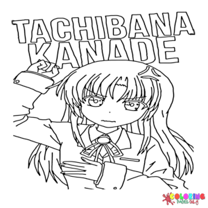 Kanade Tachibana Coloring Pages