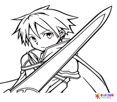 Kirito Coloring Pages