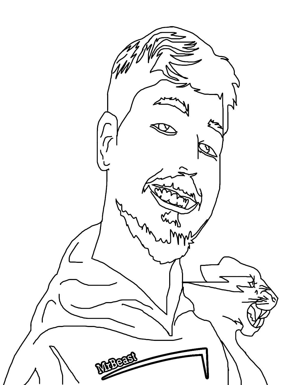 Mr Beast Coloring Page PDF Mr Beast Coloring Pages Coloring Pages For Kids And Adults