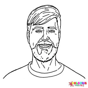 Mr Beast Coloring Pages