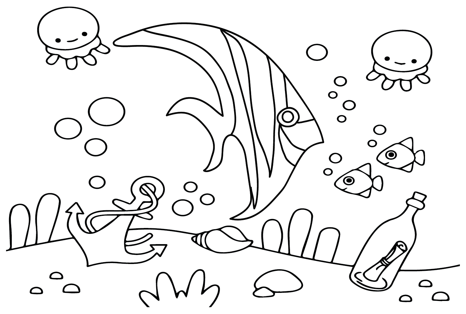 Wimpelkorallenfisch im Meer von Wimpelkorallenfisch