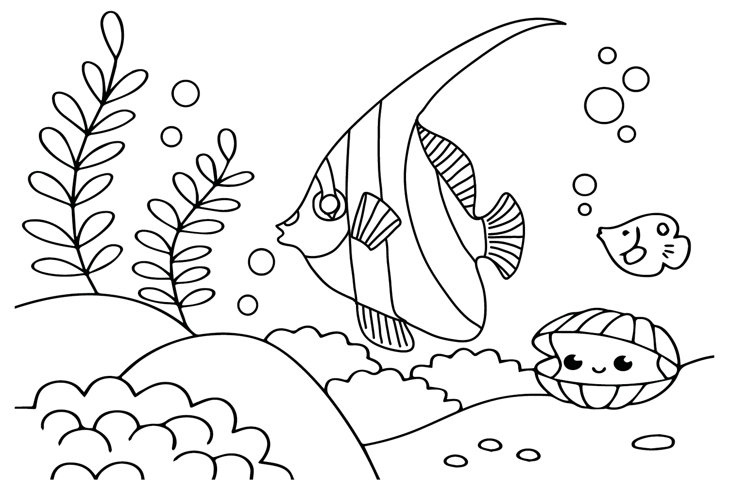 Вымпел Коралловая рыба для печати из Вымпел Коралловая рыба