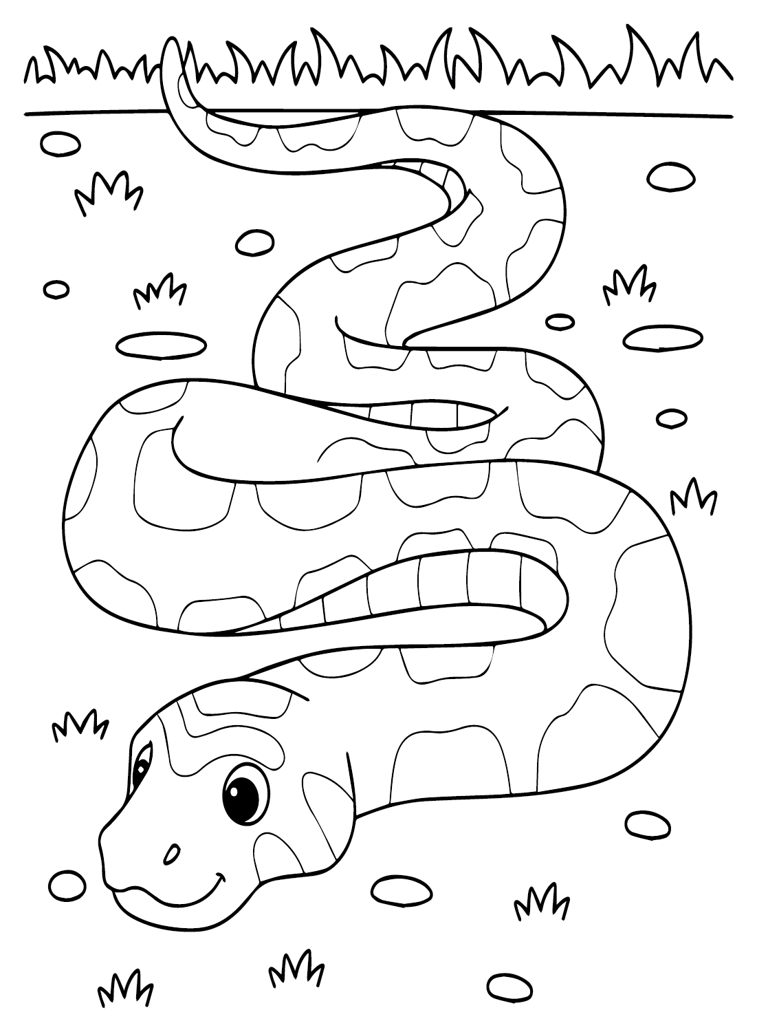Immagine della pagina da colorare di Anaconda di Anaconda