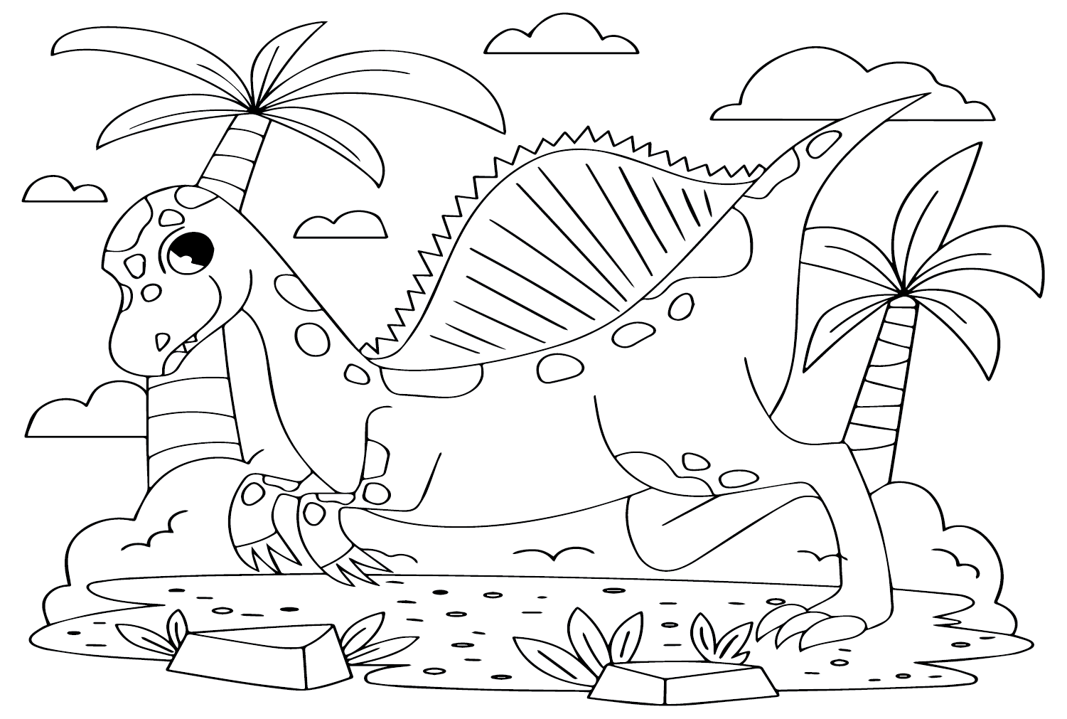 Afbeeldingen Spinosaurus Aegyptiacus naar Kleur van Spinosaurus Aegyptiacus