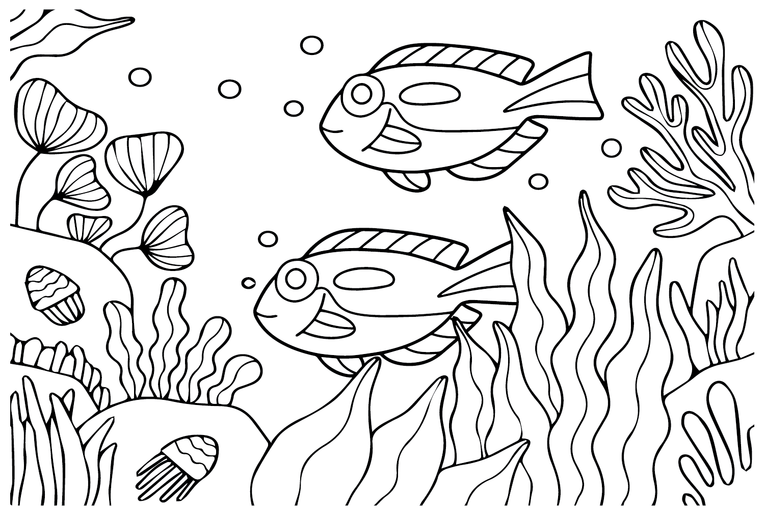 Pictures Tang Fish Coloring Page - Free Printable Coloring Pages