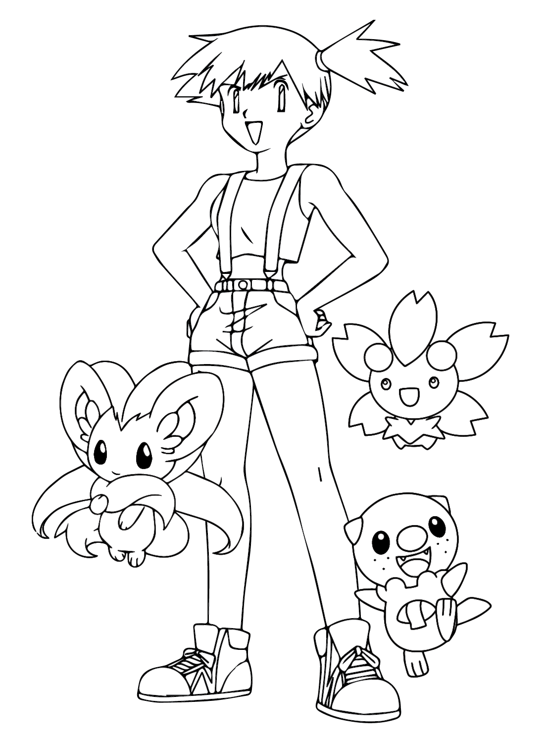 Pokemon Coloring Pages Misty from Misty