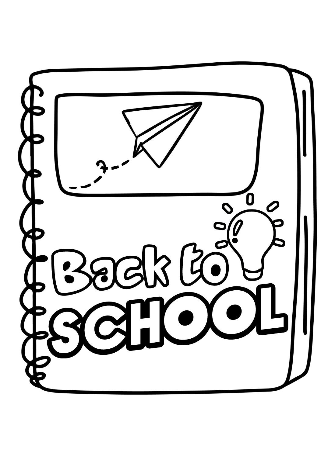 Printable Back to School Coloring Sheet